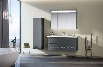 Orka Varna 100 Banyo Dolabı Antrasit ( Boy Dolabı Hariçtir ) Mat Antrasit Lake