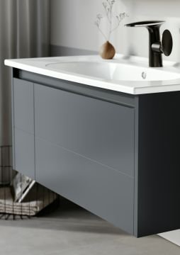 Orka Likya 100 Banyo Dolabı Antrasit (Boy Dolabı Hariçtir)