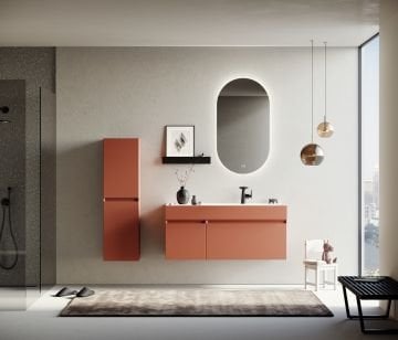 Orka Lusso 120 Banyo Dolabı Tarçin (Boy Dolabı Hariçtir)