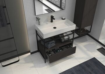 Orka Vegas 80 Banyo Dolabı + Boy Dolabı 40  (Boy Dolabı Dahildir)