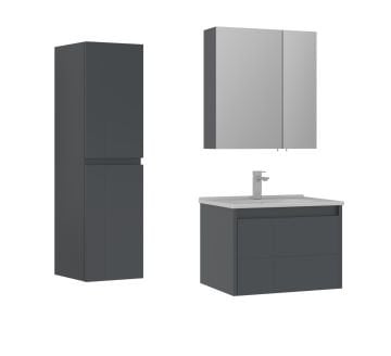 Orka Likya 65 Banyo Dolabı Antrasit (Boy Dolabı Hariç)