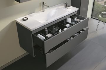 Orka Varna 120 Banyo Dolabı + Boy Dolabı 40 Antrasit ( Boy Dolabı Dahildir )