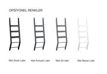 Orka Agora Basamak Havluluk 50 Siyah Mat Antrasit Lake