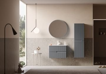 Orka Moonlight 70 Banyo Dolabı Gri ( Boy Dolabı Hariçtir )