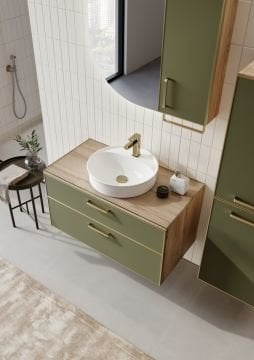 Orka Salerno 75 Banyo Dolabı Legnano / Mat Sardunya ( Boy Dolabı Hariçtir )