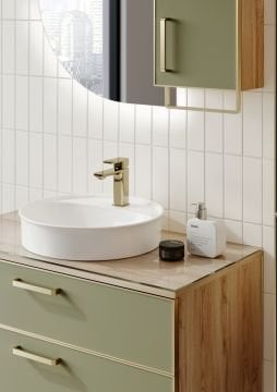 Orka Salerno 75 Banyo Dolabı Legnano / Mat Sardunya ( Boy Dolabı Hariçtir )