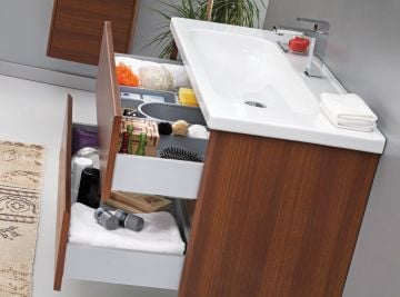 Orka Düden 65 Banyo Dolabı ( Çekmeceli ) Odeon Beyaz Meşe ( Boy Dolabı Hariçtir )