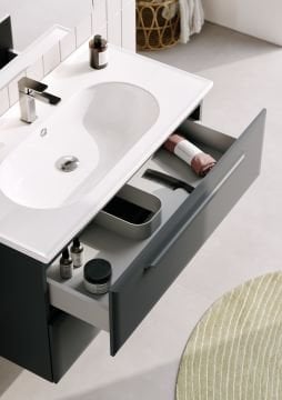 Orka Nuvola 65 Banyo Dolabı + Boy Dolabı 40 Gri ( Boy Dolabı Dahildir )