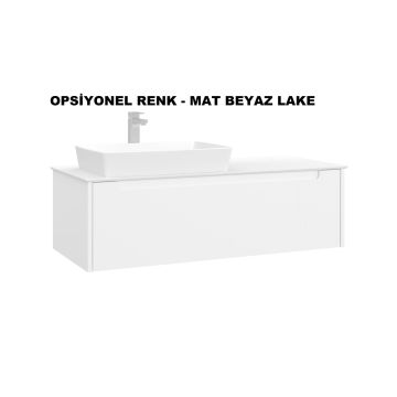 Orka Biella 120 Banyo Dolabı ( Dolaplı Aynalı ) Pudra ( Boy Dolabı Hariçtir )