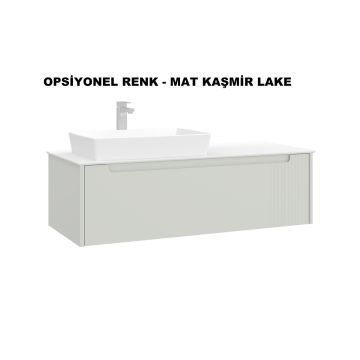 Orka Biella 120 Banyo Dolabı ( Dolaplı Aynalı ) Pudra ( Boy Dolabı Hariçtir )