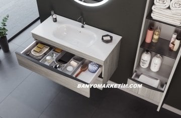 Orka Vento 100 Banyo Dolabı Dublin ( Boy Dolabı Hariçtir )