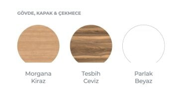 Orka Nova 100 Banyo Dolabı Tesbih Ceviz ( Boy Dolabı Hariçtir )