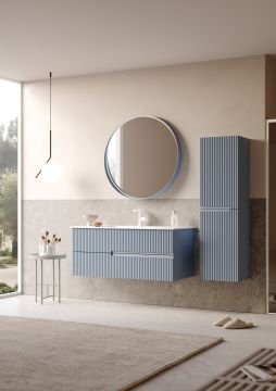 Orka Moonlight 120 Banyo Dolabı Açık Mavi ( Boy Dolabı Hariçtir )