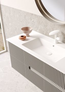 Orka Moonlight 120 Banyo Dolabı + Boy Dolabı 40 Gri ( Boy Dolabı Dahildir )