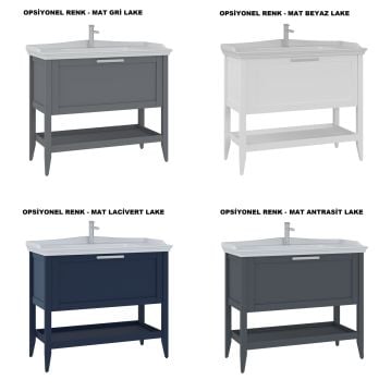 Orka Bastle 100 Banyo Dolabı Lacivert (Boy Dolabı Hariçtir)