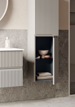 Orka Moonlight 90 Banyo Dolabı + Boy Dolabı 40 Beyaz ( Boy Dolabı Dahildir )