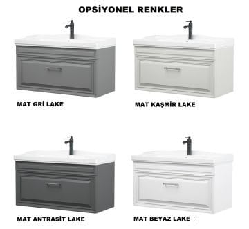 Orka Design 85 Banyo Dolabı Antrasit ( Boy Dolabı Hariçtir )