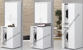 Orka Banyo Çamaşır Makinesi Dolabı